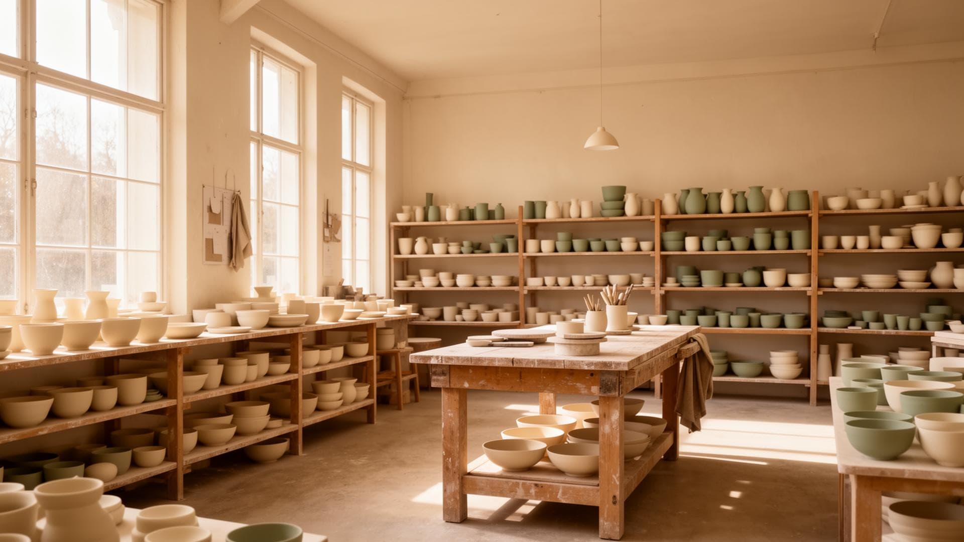 Inside the Teàdal pottery studio